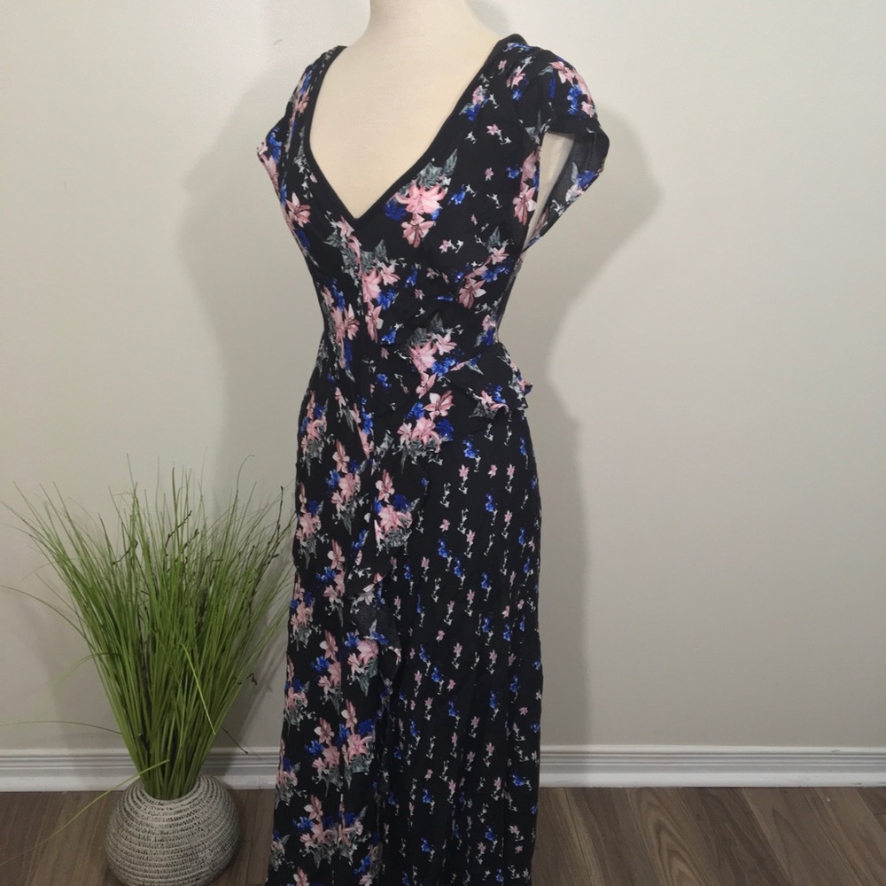 Ruffle dual patterned floral  🌺maxi